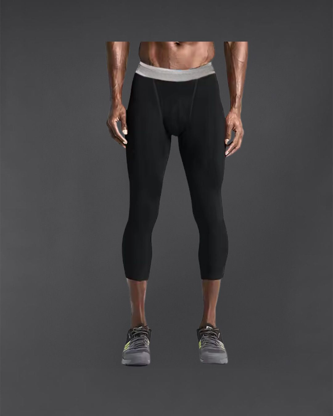 Pantalon de Compression 3/4 – Noir Dri-Fit